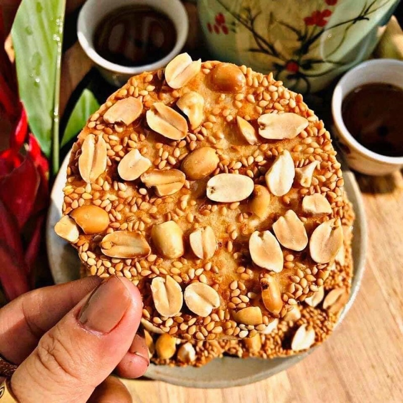 Bánh Tráng Kẹp Đậu Mè Giòn - Hũ 250g