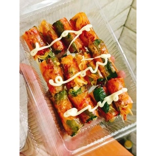 bánh tráng cuộn sốt bơ