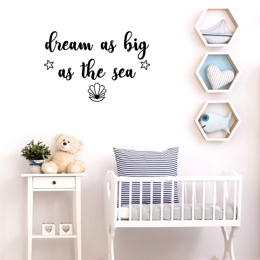 Decal dán tường Chống Thấm Nước Có Thể Tháo Gỡ Họa Tiết Chữ Trang Trí Phòng Trẻ Em