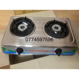 Bếp biogas đôi Nam Bộ Xanh mặt inox