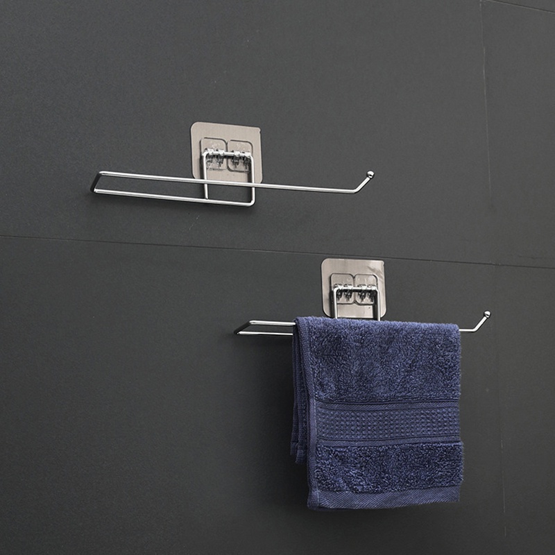 Giá đỡ cuộn khăn giấy bằng thép không gỉ tiện dụng trong nhà bếp/phòng tắm