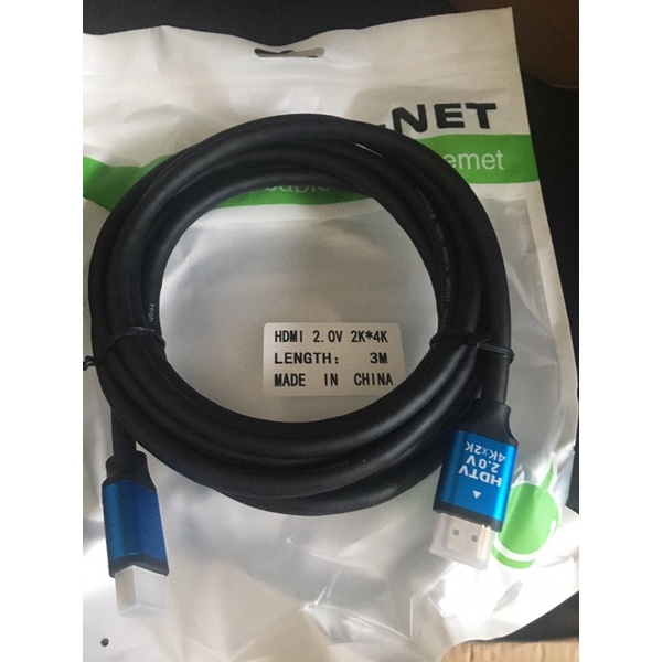 Cáp HDMI GNET 3m 2.0 2kx4k