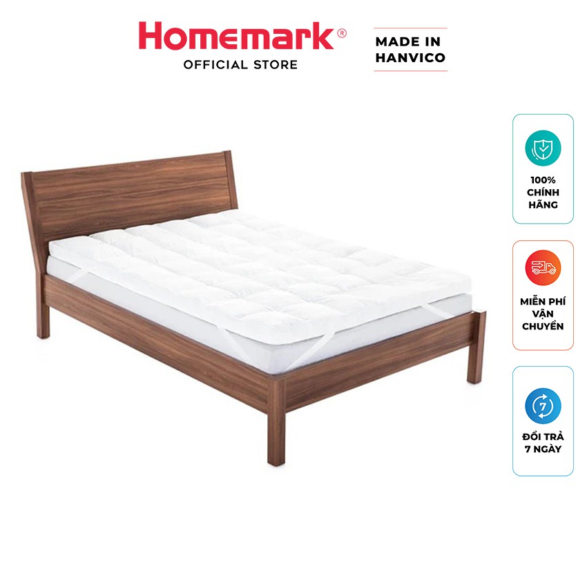 [Mã LIFEUPALL50K  giảm 50K đơn 200K] Topper làm mềm đệm HANVICO Microfiber kháng khuẩn dày 5cm; 7cm