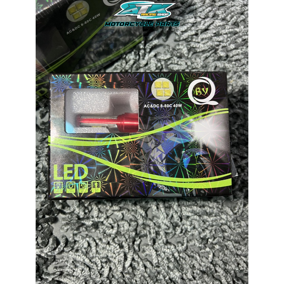 Đèn pha led xe máy oto  hai mặt 8 led siêu sáng chống nước 100% quạt tản nhiệt  hàng xịn sáng trắng