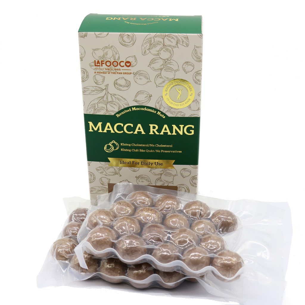 [Mã LT50 giảm 50k đơn 250k] Hạt MACCA Rang LAFOOCO Hộp 250g (Tặng dụng cụ tách vỏ)