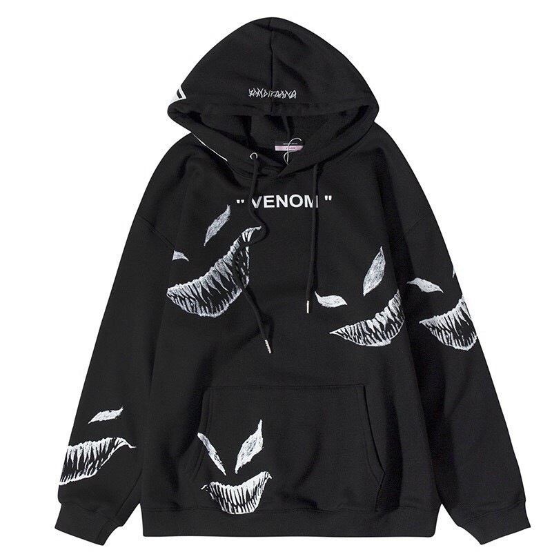 Áo khoác, áo hoodie unisex nam nữ nỉ ngoại quỷ Venom siêu ngầu năng động thời trang học đường | BigBuy360 - bigbuy360.vn