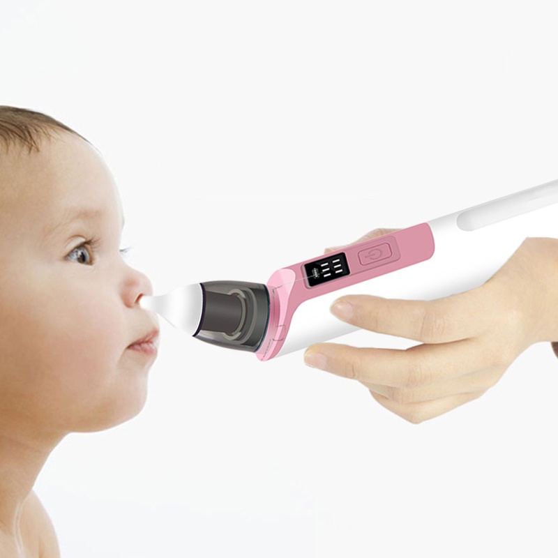 Máy Hút Mũi Bằng Silicone An Toàn Sạc USB Cho Trẻ Sơ Sinh