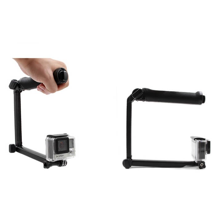 GẬY 3 KHÚC GOPRO VÀ ACTION CAM TELESIN V2 ( THREE WAY )