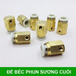 Đế cuối béc phun sương cong 90 độ và thẳng