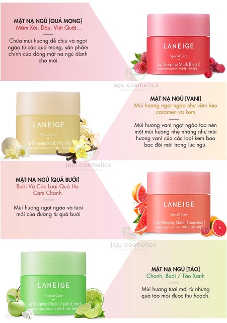 Set ủ môi Laneige 4 mùi | BigBuy360 - bigbuy360.vn