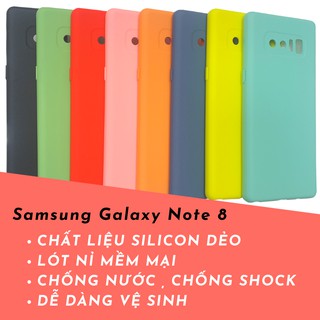 Ốp lưng chống bẩn samsung Note 8 silicon dẻo VieCase