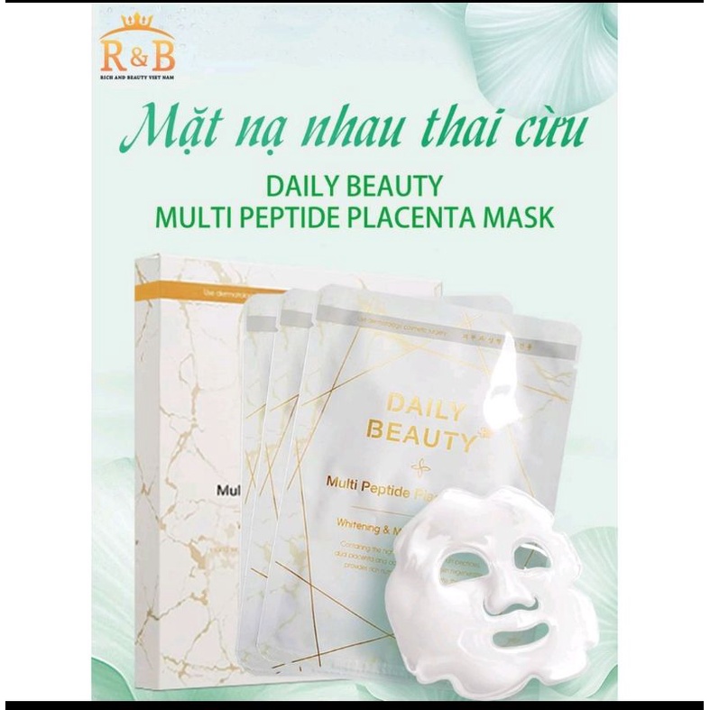 Mặt nạ nhau thai cừu Hàn Quốc Daily Beauty- Mặt nạ trắng da, mờ nám tàn nhang | BigBuy360 - bigbuy360.vn