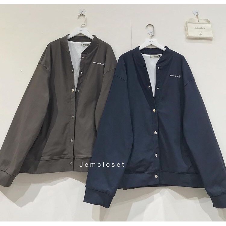 Áo Khoác Nữ Jacket JEM CLOSET Form Rộng Áo Khoác Ngoài Tay Dài Chất Kaki Thun Thiết Kế Màu Basic Dễ Phối Đồ ONMO 1752