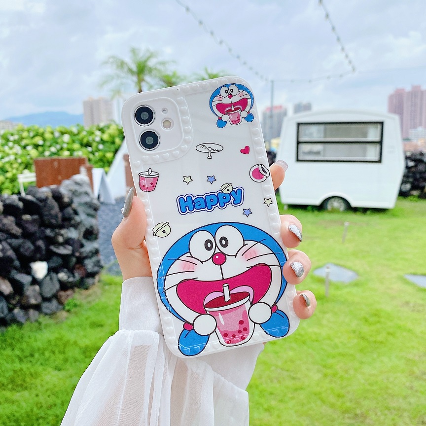 Ốp Điện Thoại TPU In Doraemon Cho OPPO A3S A5 A5S A7 A7X A12 A12E A52 A72 A92 A57 A8 A31 A83 A93 Reno5 A5 2020 A9 2020