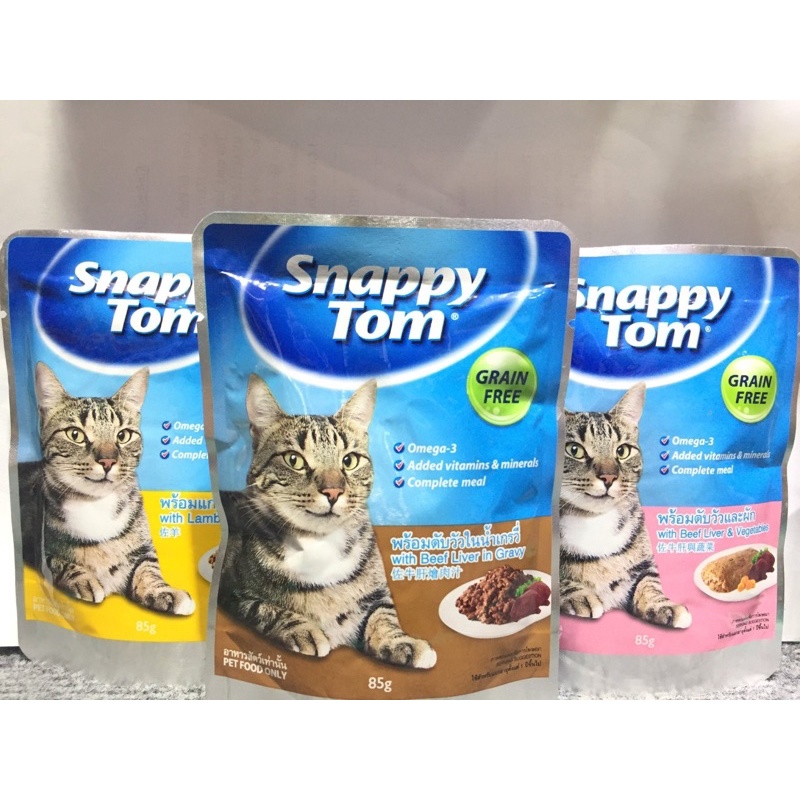 Pate cho mèo Snappy Tom - Gói 85 Gram Hàng Nhập Khẩu