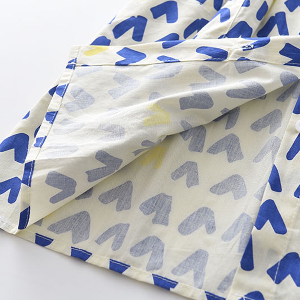 Đầm công chúa BEAR LEADER không tay in họa tiết kiểu trái tim xinh xắn dành cho bé gái