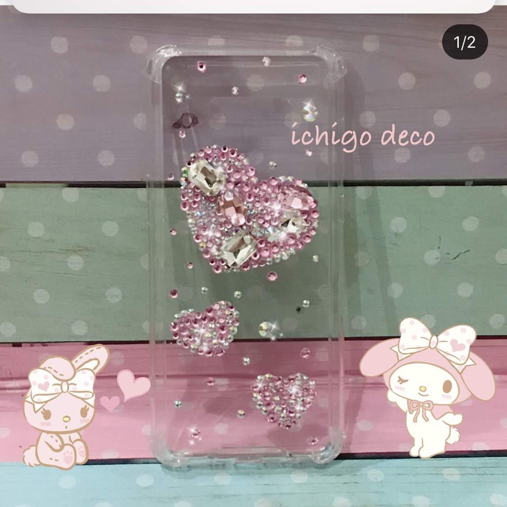 Ốp lưng handmade đính đá họa tiết đá