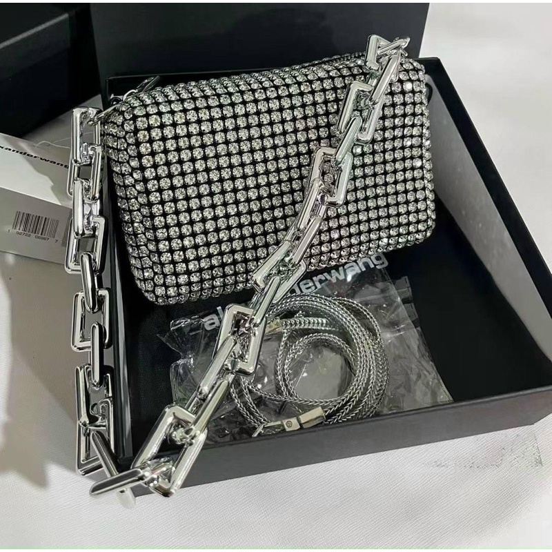 Túi Wang đính đá Thật từng viên chuẩn bản Au-th Super fullbox