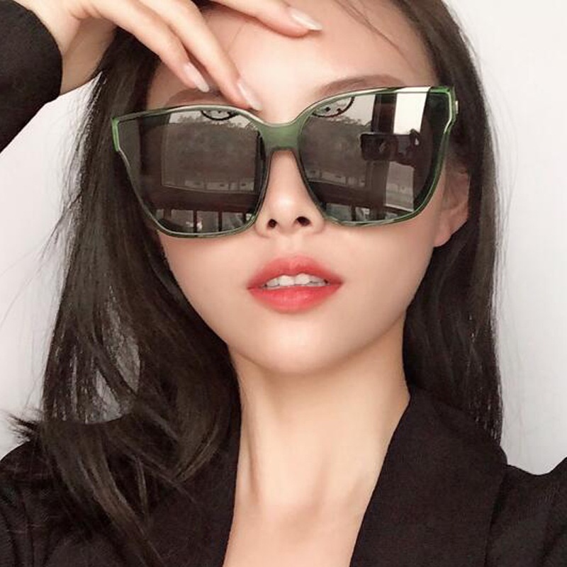 Phiên bản Hàn Quốc gọng lớn kính râm nữ bảo vệ tia cực tím kính râm nam kính vuông cổ điển UV400