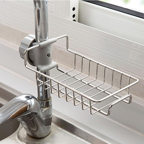 Giá Inox để đồ rửa bát lắp đặt vòi lavabo dễ dàng tiện dụng - INOX