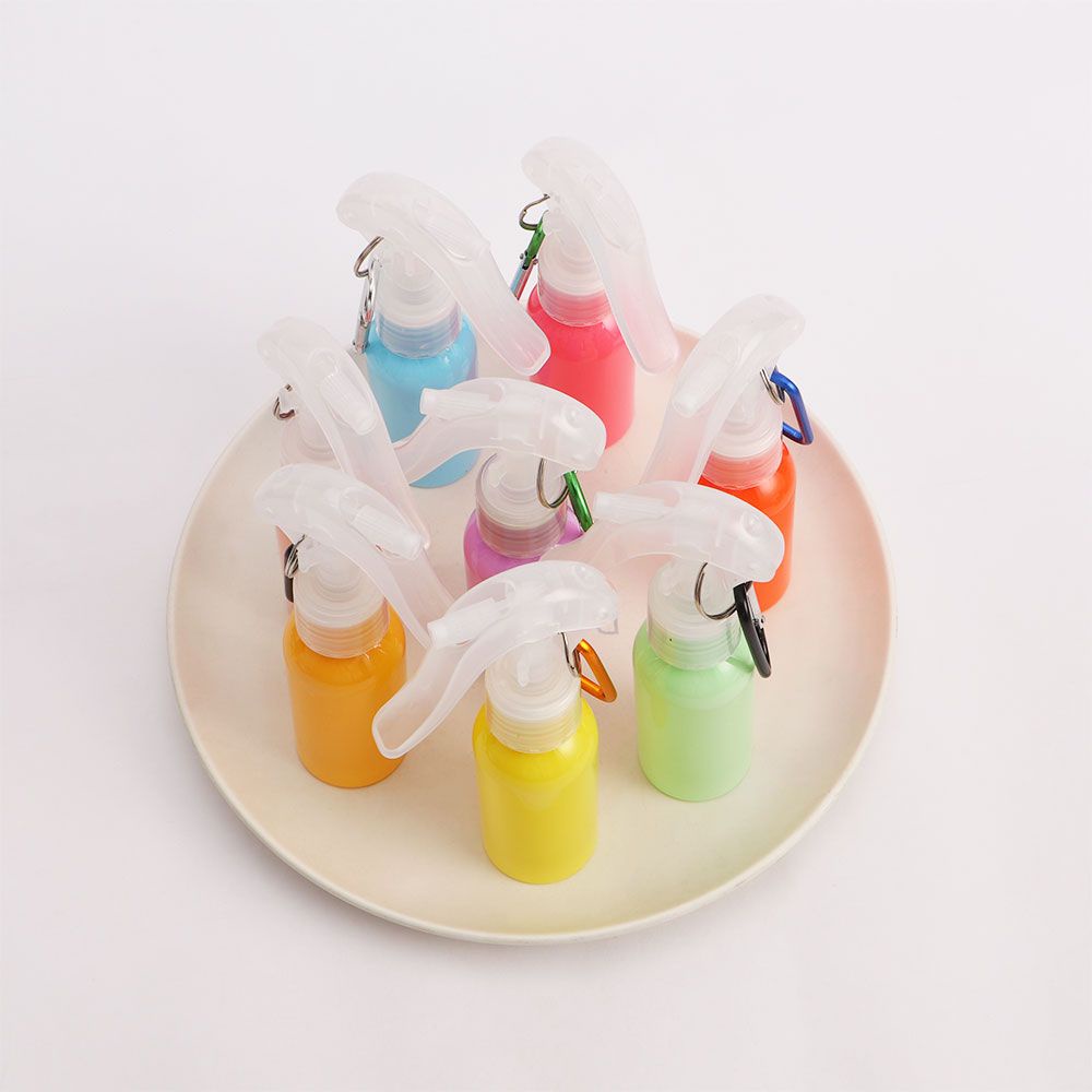 Chai xịt rỗng phun sương cầm tay có thể nạp lại có vòng khóa Carabiner dùng đựng mỹ phẩm nhiều màu sắc cho du lịch