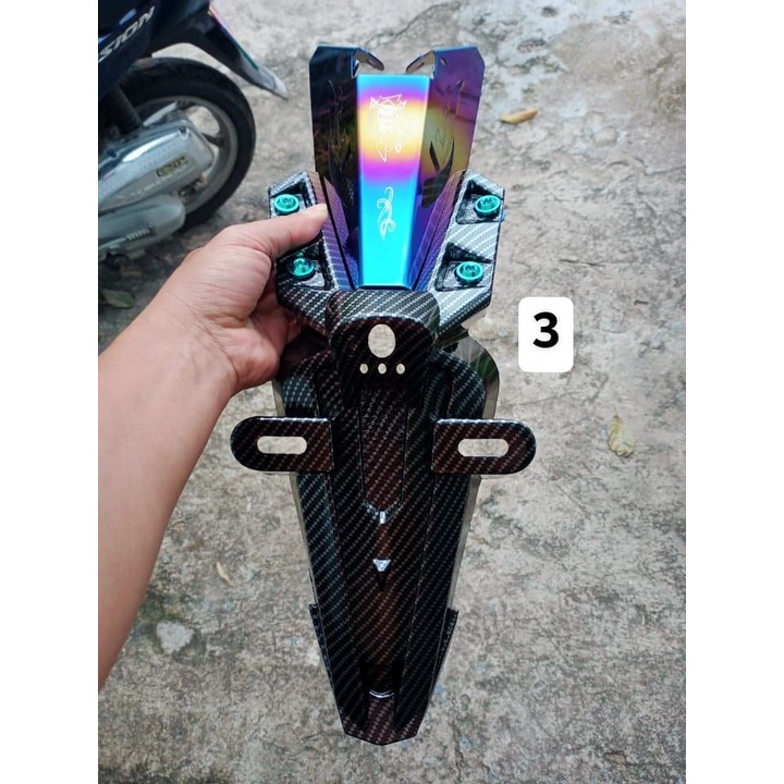 Dè malay cacbon full ốp dè king drang tặng kèm ốc gr5 xe exciter 150