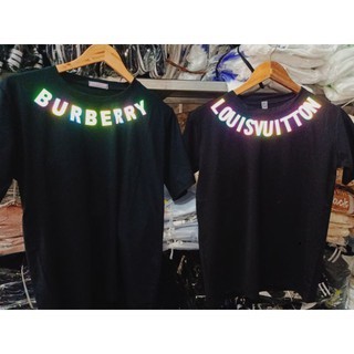 Áo phông bur ber ry vòng cổ phản quang❤ Sweater BR tay dài Unisex  nam nữ tay lỡ Oversize form rộng 2 màu UNISEX | BigBuy360 - bigbuy360.vn