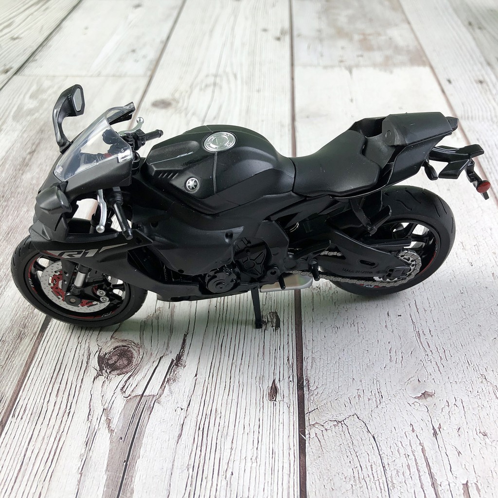 Xe mô hình Moto Yamaha YZFR1 tỉ lệ 1:12 màu ĐEN