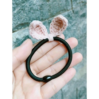 Buộc tóc tai thỏ bằng len🐰🐰🐰