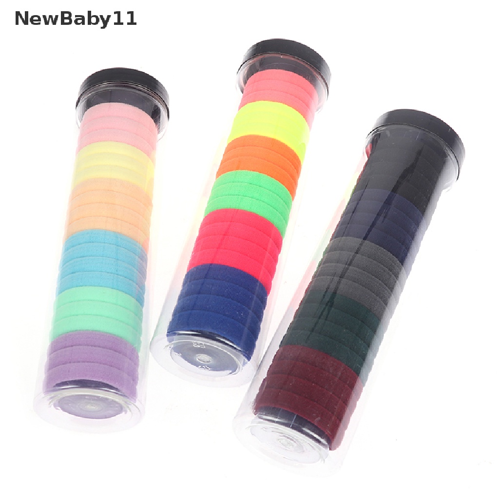 Bộ 20 Dây Cột Tóc Cao Su Co Giãn Nhiều Màu Sắc Cho Nữ