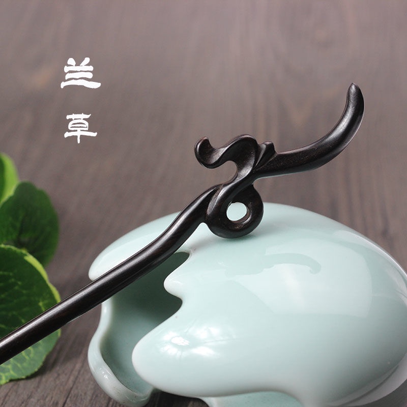 Trâm Cài Tóc Bằng Gỗ Đàn Hương Đen Làm Thủ Công Phong Cách Trung Hoa Cổ Điển