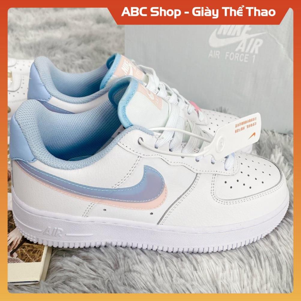 Giày Nik.e Air Force 1 AF1 lv8 xanh hồng bản cao cấp 1-1 hàng trung full phụ kiện