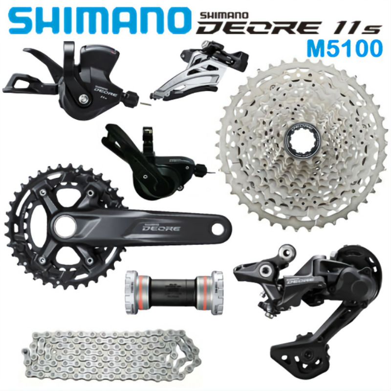 Groupset Shimano Deore M5100 2x11s 36T-26T/170mm  11-42T - Hàng chính hãng