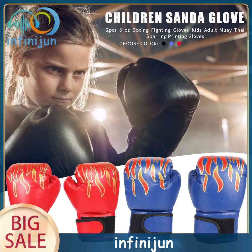 Set 2 Găng Tay Đấm Bốc Thoáng Khí Dành Cho Trẻ Em