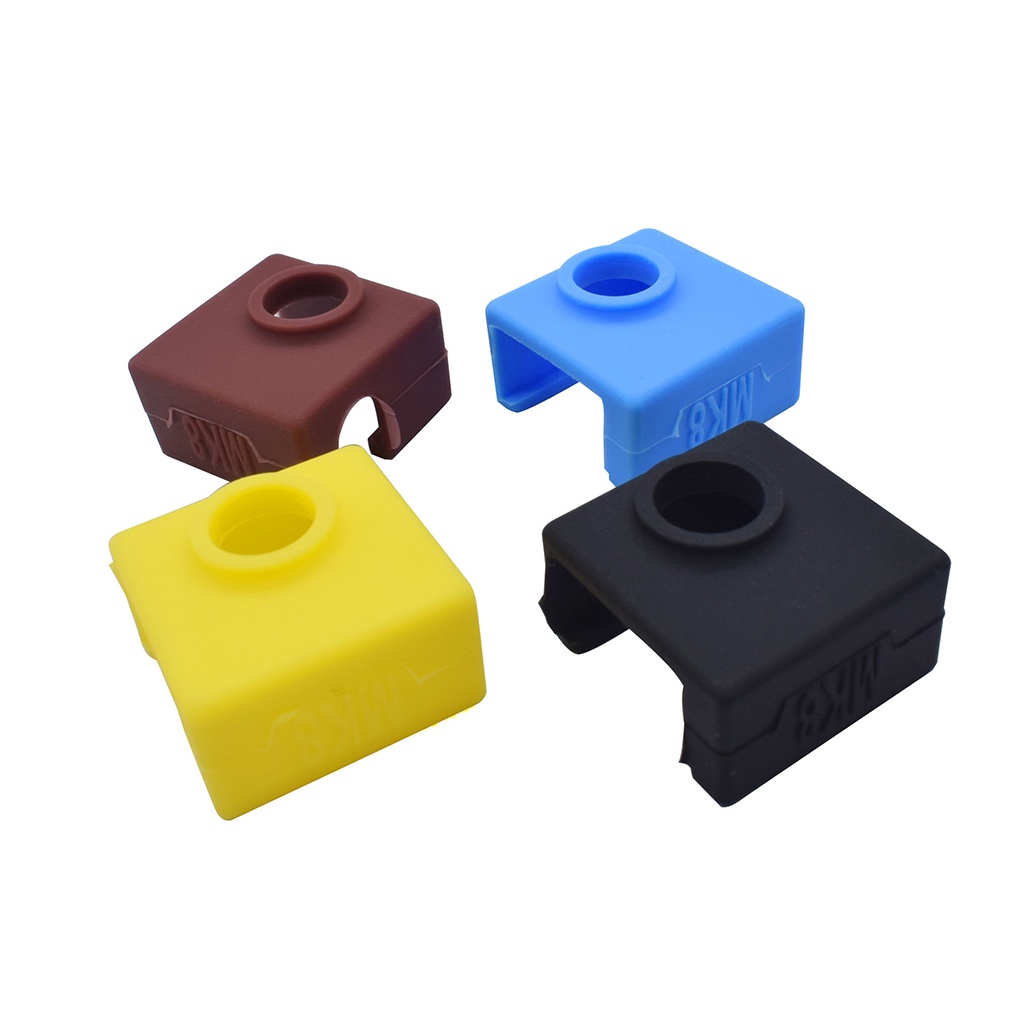 MC-Color Rondom 3D Printer Extruder Cover Heat Block Silicone Sleeve Heat Resistant Cover Replacement for CR10