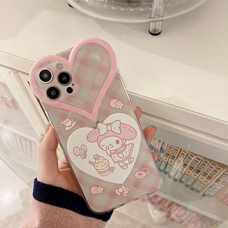 Ốp lưng iPhone trong suốt hình trái tim đáng yêu, có ảnh thật ở cuối