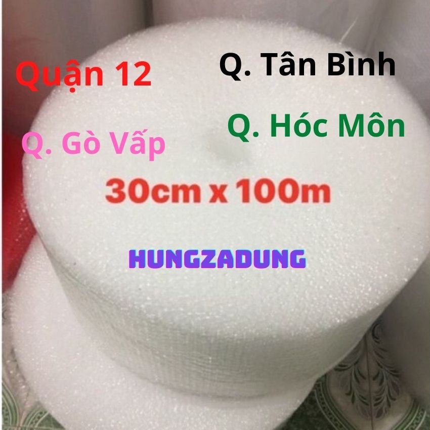 [ 30cm x 100m ]  Cuộn Xốp Khí Chống Sốc -Màng Xốp Hơi - Xốp Nổ - Gói Hàng -Đóng Bọc Hàng-Chống Sốc Bóng Khí Xốp chống số