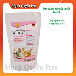 Hạt thức ăn cao cấp dành cho mèo bầu và mèo đang nuôi con, hạt thức ăn cho mèo bầu wincat - 1kg