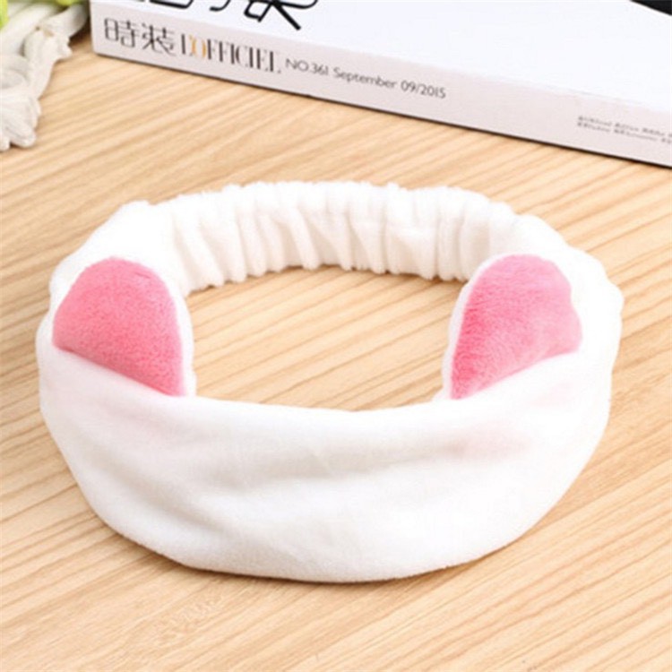 Băng Đô Tai Mèo Hàn Quốc Vải Nhung Mềm Dùng Khi Trang Điểm, Rửa Mặt Và Đắp Mặt Nạ 88264 SIÊU THỊ 88