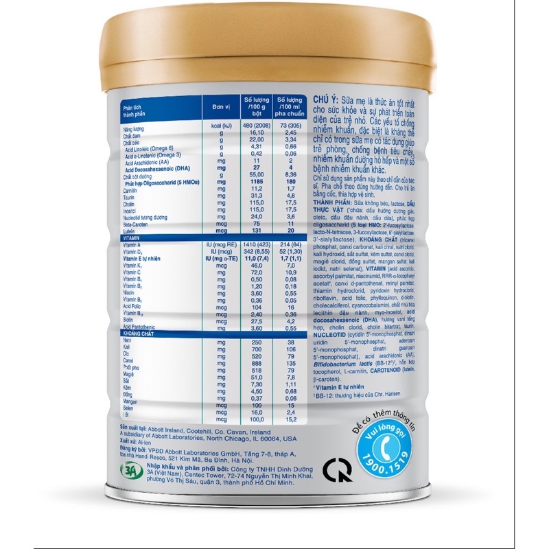 SỮA BỘT ABBOTT SIMILAC TOTAL PROTECTION SỐ 3 - LON 900G