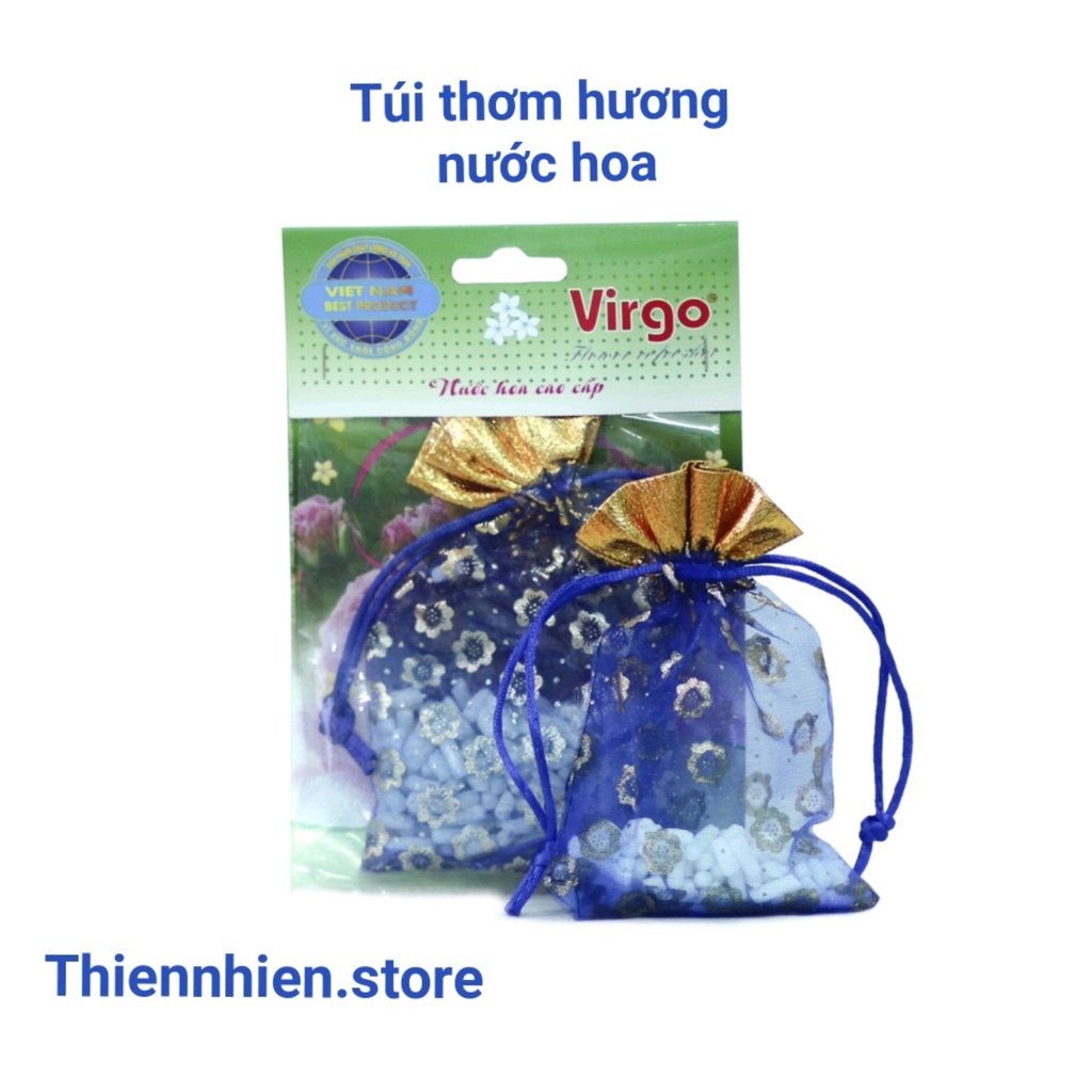 Túi thơm Virgo, túi thơm treo tủ quần áo, thơm phòng, thơm xe 3 mùi hương