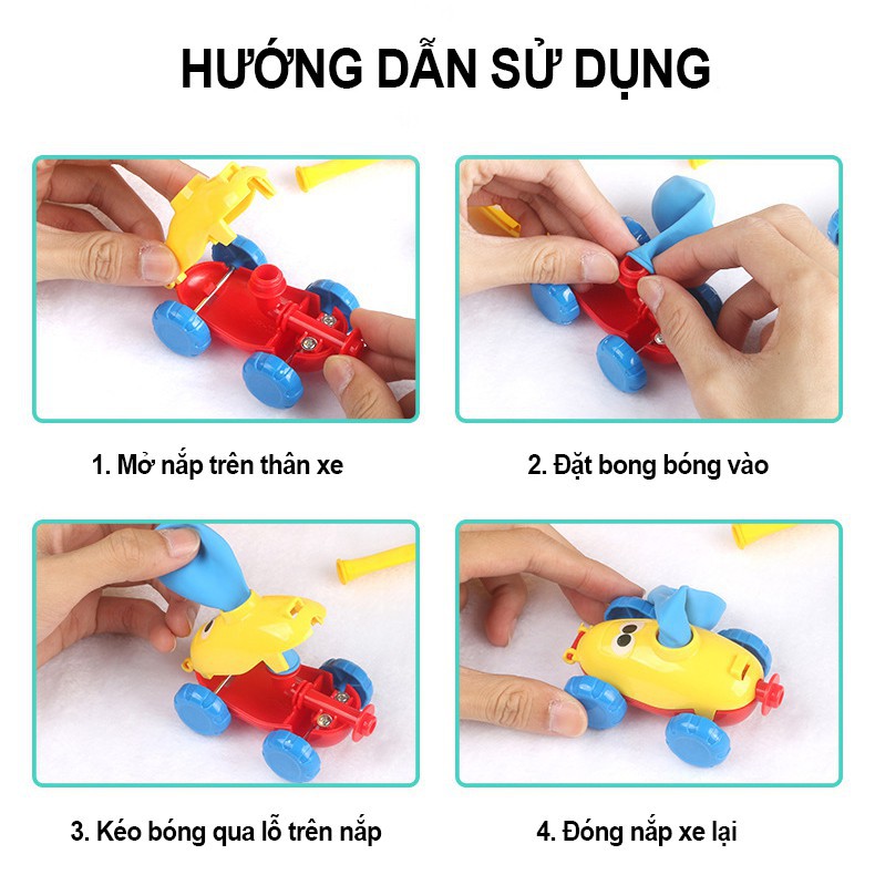 Đồ chơi xe bơm bong bóng (nhiều mẫu)