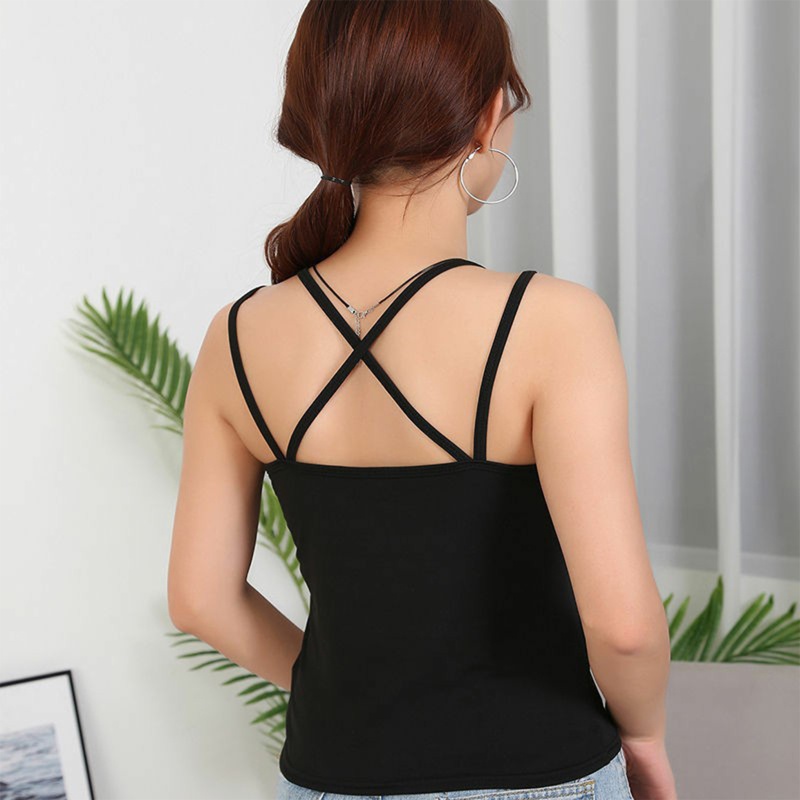 ✿ Áo Croptop Hai Dây Thời Trang Mùa Hè Dễ Phối Đồ Cho Nữ