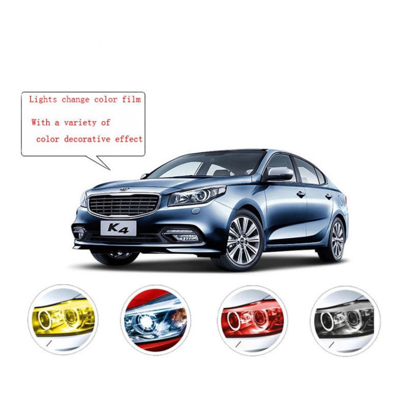 Miếng Dán Đề Can Vinyl Màu Khói Chống Sương Mù Cho Đèn Pha / Đèn Pha Xe Hơi 30x60cm