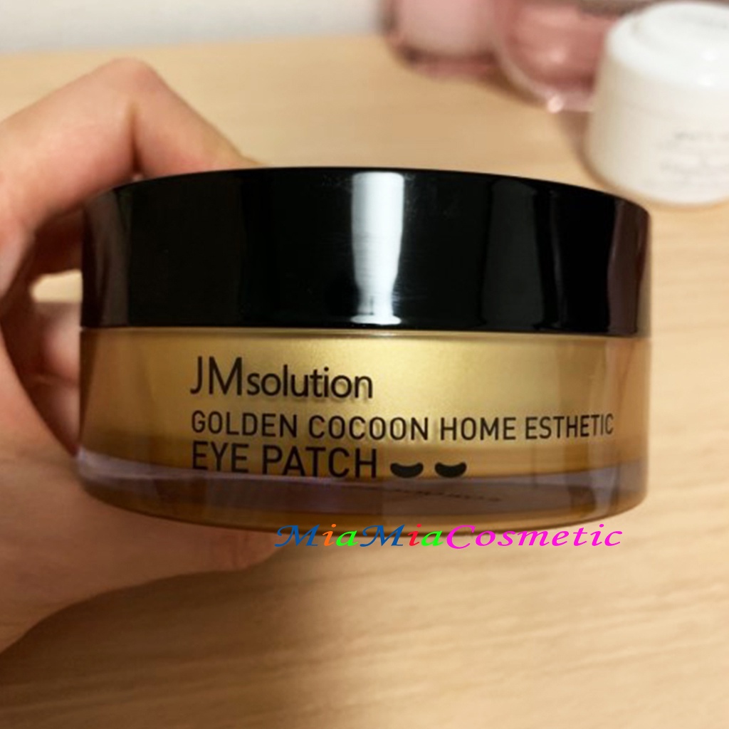 Mặt Nạ Mắt JM SOLUTION Kén Tằm Vàng Cải Thiện Nếp Nhăn, Chống Lão Hóa Jmsolution Golden Cocoon Home Esthetic Eye Patch