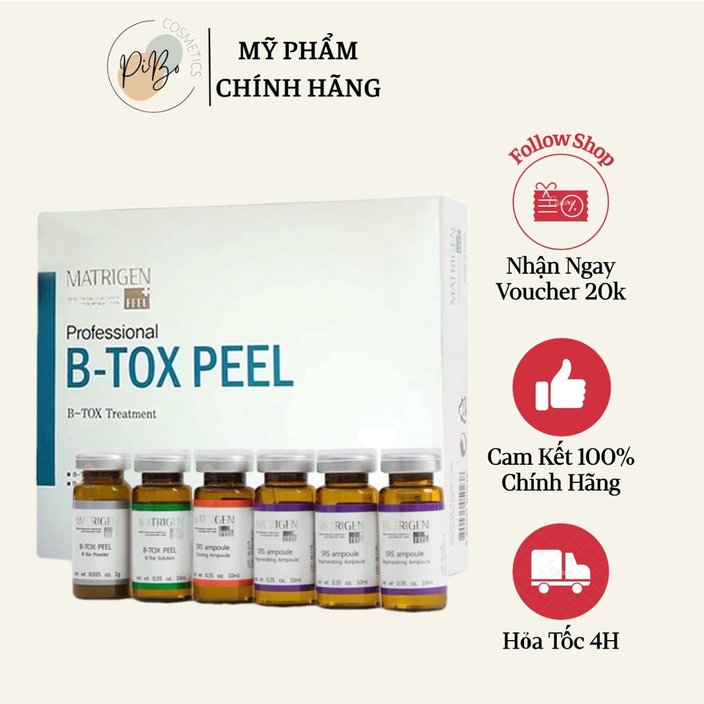 Thay da sinh học Hàn Quốc B-Tox BTOX PEEL MATRIGEN vi tảo 4 màu