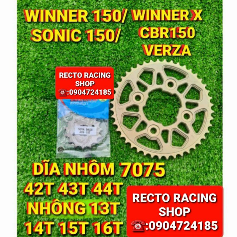 NHÔNG SÊN DĨA PHỐT 10LY X1R WINNER V1/WINNER X/SONIC 150/CBR 150 VERZA DĨA NHÔM 7075