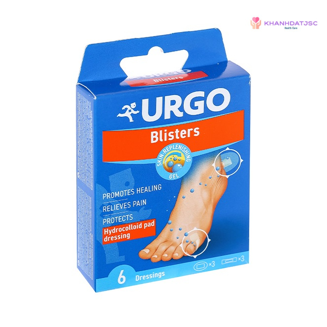 Băng cá nhân Urgo Hydrocolloid Pad Dressing giảm phồng rộp chân