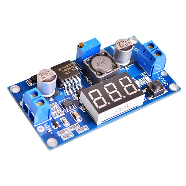 Module giảm áp LM2596 DC-DC 3A có đồng hồ hiển thị