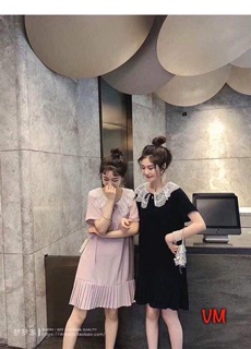 VÁY HỒNG PHA REN ĐUÔI CÁ SIÊU XINH